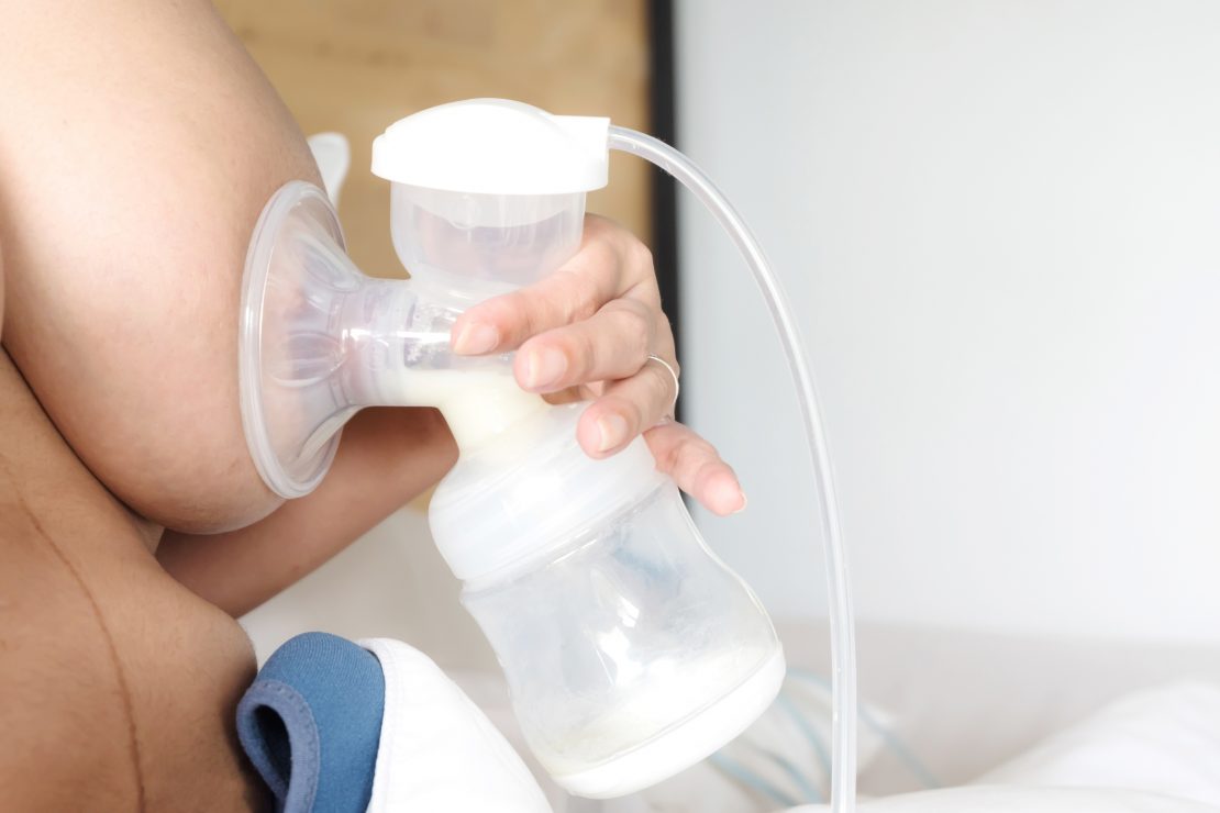 Intruder drinks breast milk from helpless image